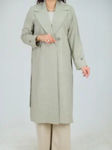 مانتۆی درێژی نەخلەمە ڕەعنا مۆدێل 10639